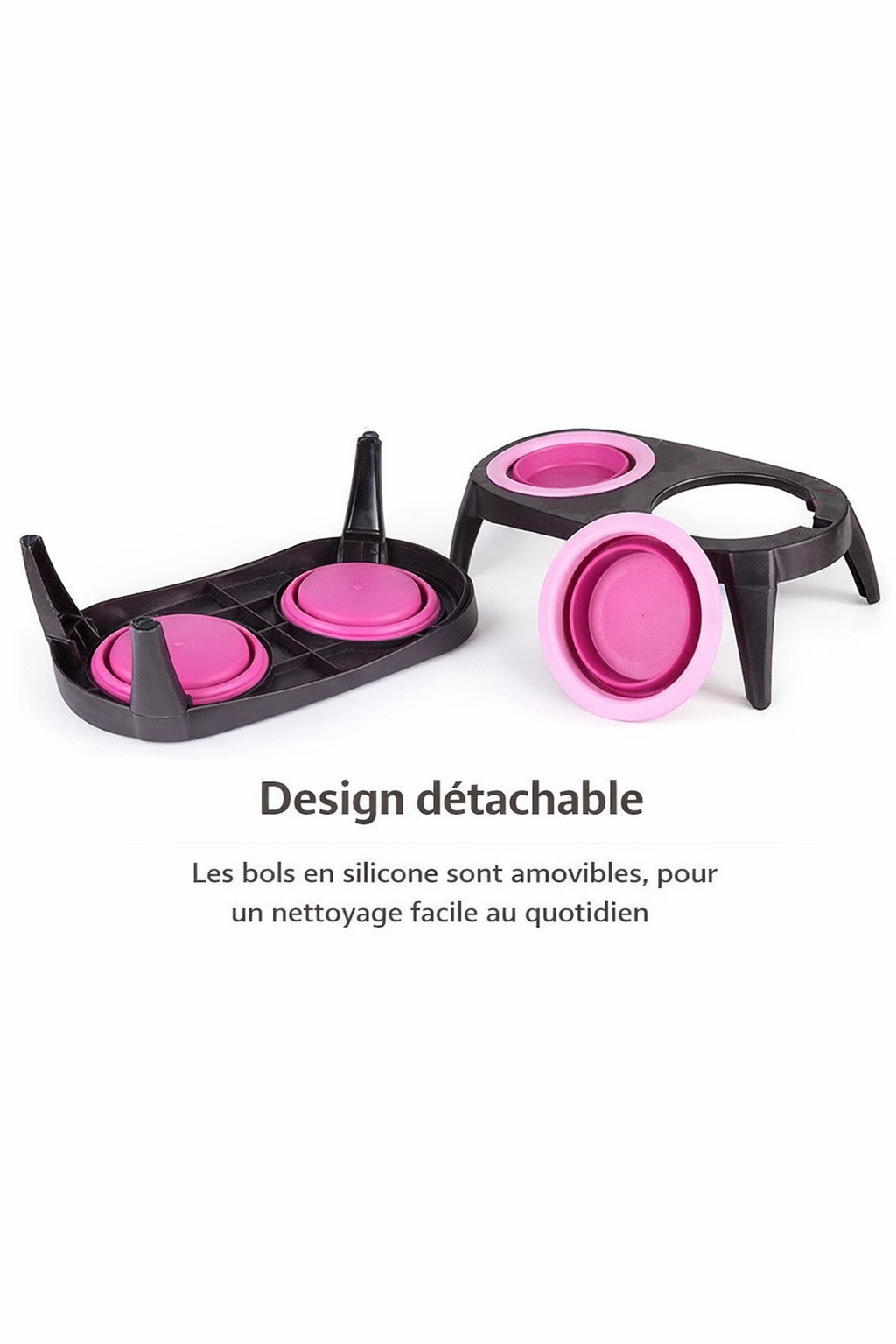 Double Gamelle Pliable de Voyage – Compacte, Portable & Anti-Débordement